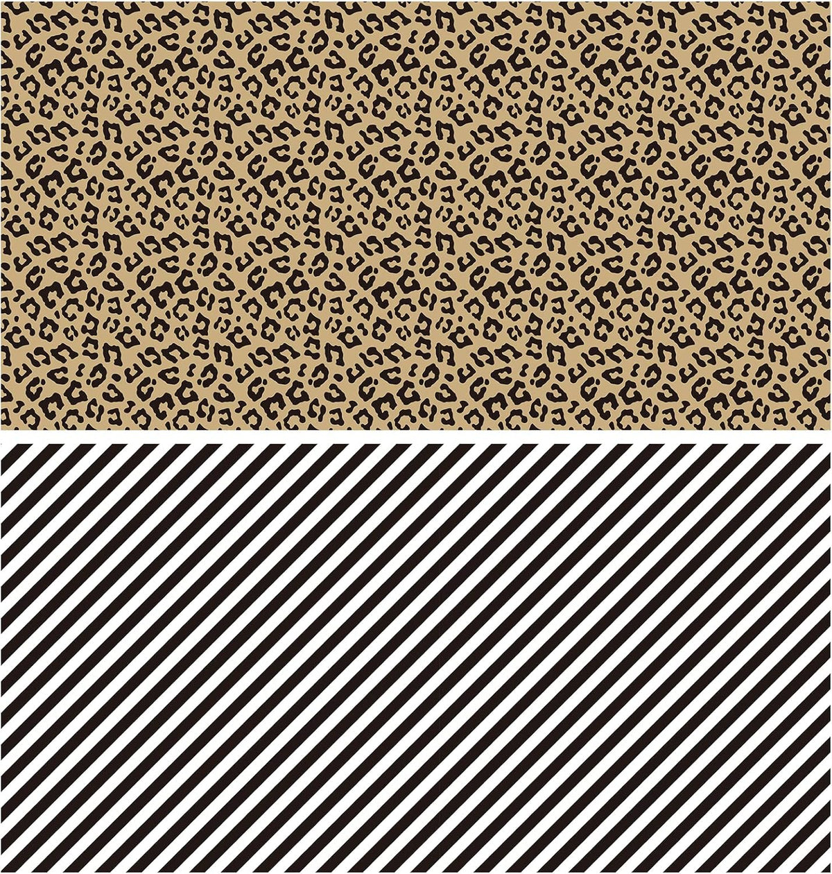 WRAPAHOLIC Reversible Leopard Wrapping Paper - Mini Roll - 17 Inch X 33 Feet - Leopard Print with