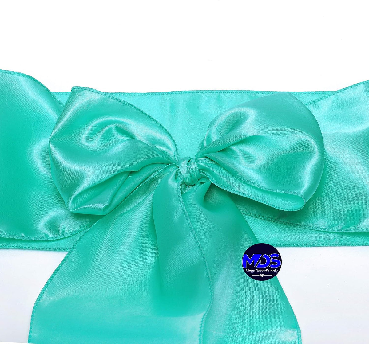 MDS Pack of 300 PCS Satin Chair Sashes Charmeuse Sateen Dining Chair Bows Ribbon Ties Back Sash for