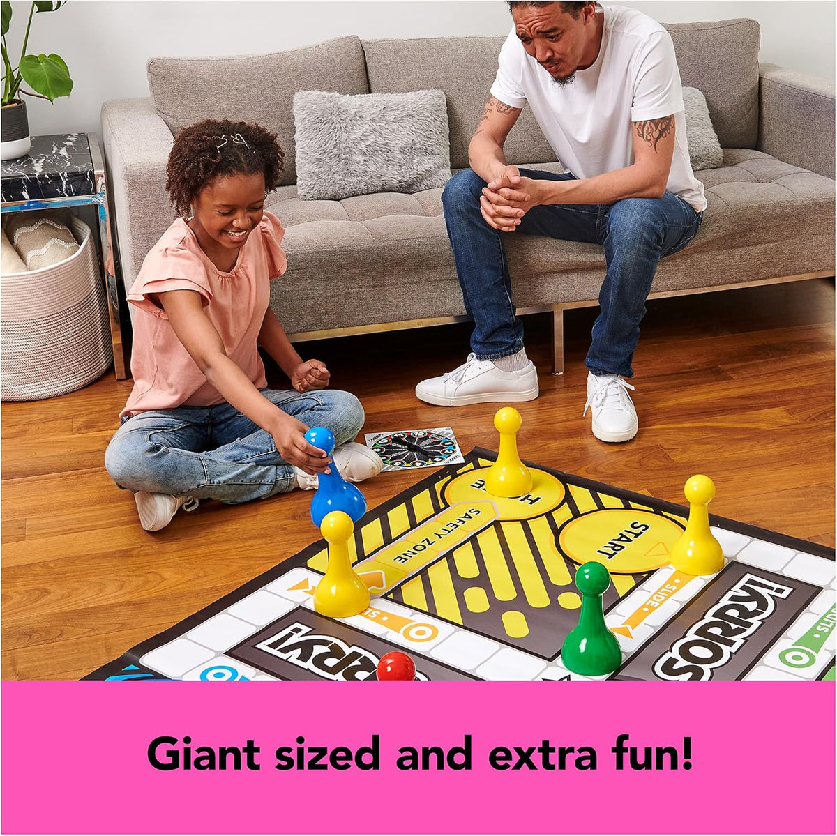 Giant SORRY! Classic Family Board Game Indoor Outdoor Retro Party Activity Summer Toy with