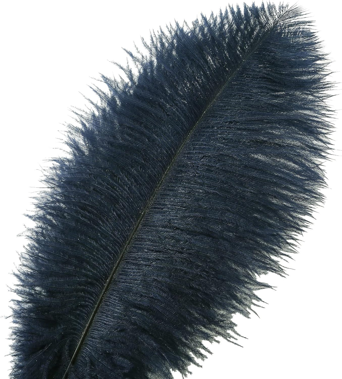 Ballinger Navy Blue Ostrich Feathers Plumes - 24pcs 8-10inch Craft Feathers for Wedding Party