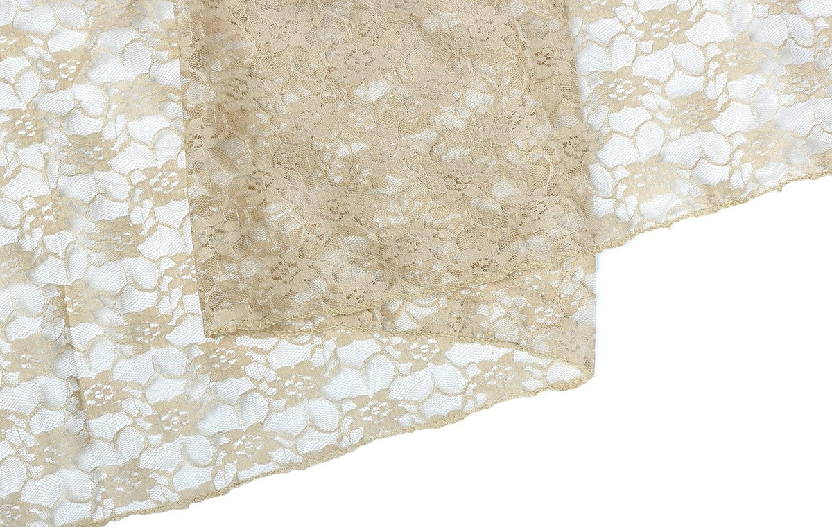 MDS Pack of 20 Wedding 12 x 108 inches Lace Table Runner for Wedding, Decorations for Birthday