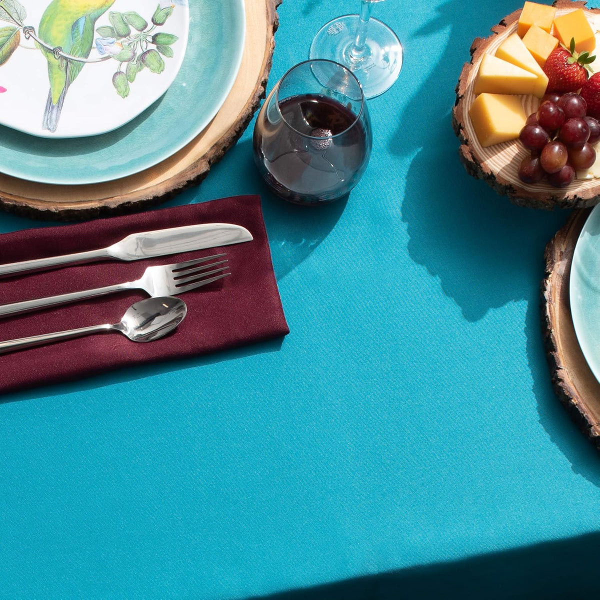 Gee Di Moda Rectangle Tablecloth - 60 x 126 Inch Caribbean Table Cloth for 8 Foot Rectangle Table