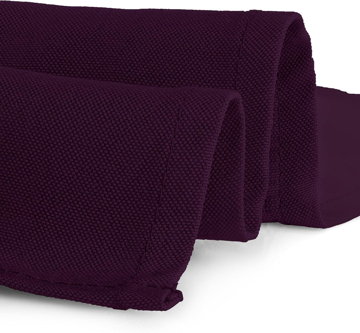 Gee Di Moda Rectangle Tablecloth - 70 x 120 Inch Eggplant - Heavy Duty Washable Polyester - For 6
