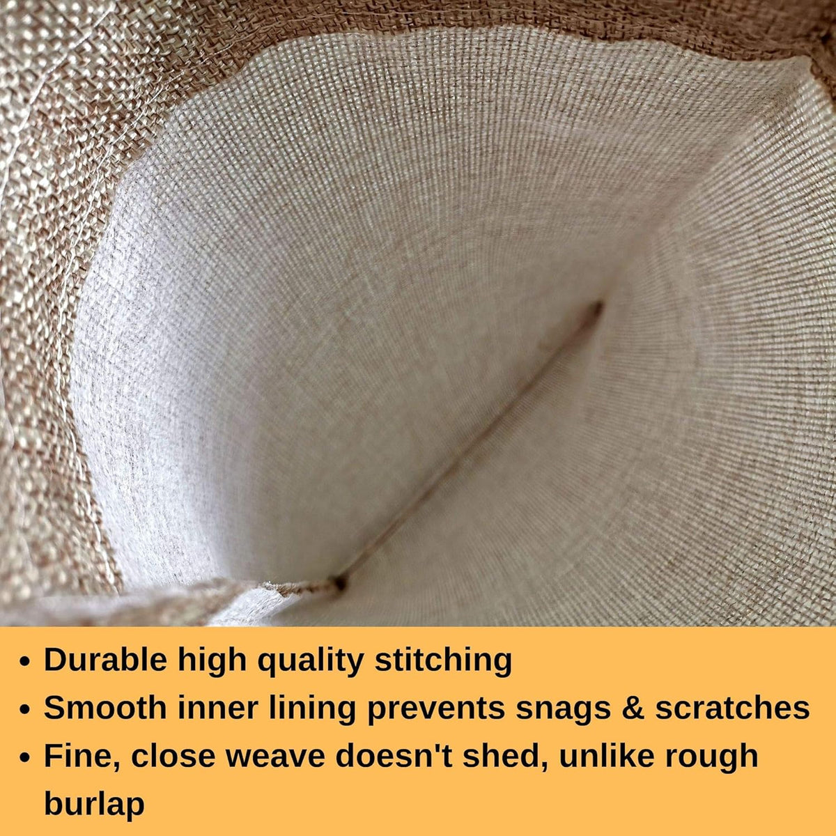 Supply Friend 25 Burlap Bags with Drawstring 8x12 Inch - Reusable Grocery, Household, Kitchen