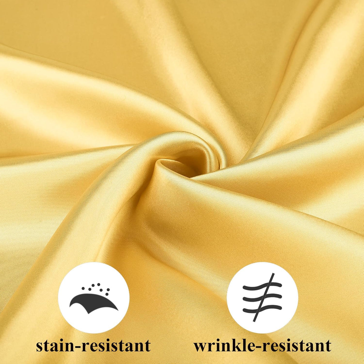 Aneco 12 Pieces Satin Napkin Square 20 x 20 Inches Dinner Napkins Weddings Party Napkin Soft Table