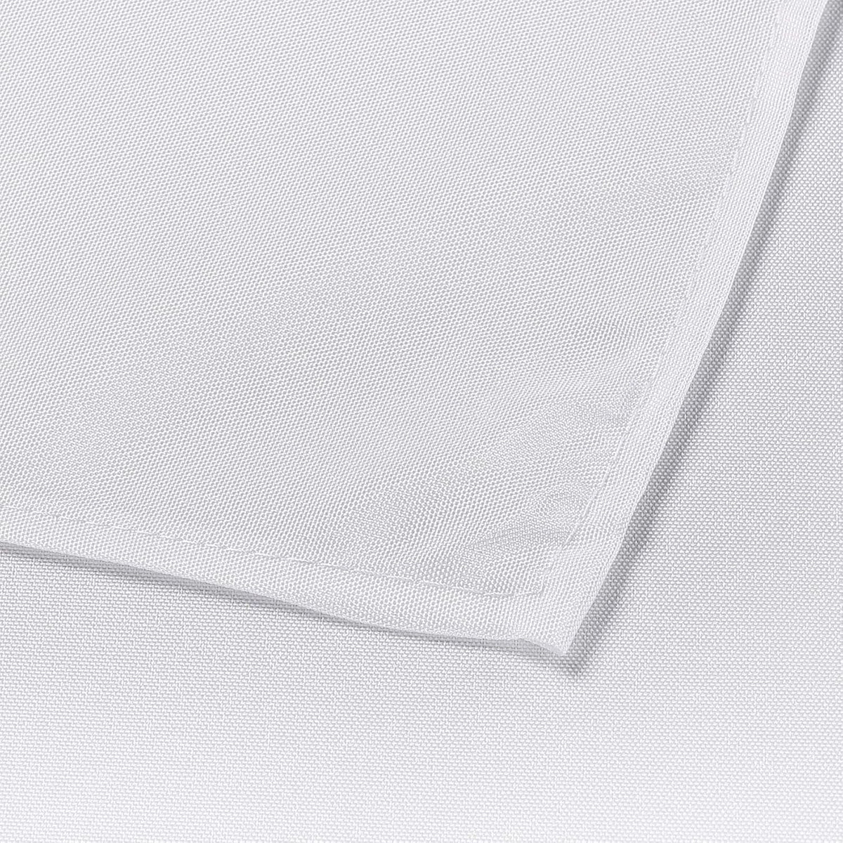 Ascoza 2pack 60x102 Inch White Rectangular Tablecloth 6 Feet Table Cloth in Polyester Fabric for