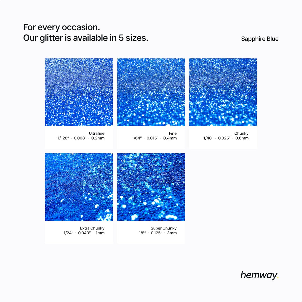 Hemway Eco Friendly Biodegradable Glitter 100g / 3.5oz Bio Cosmetic Safe Sparkle Vegan for Face
