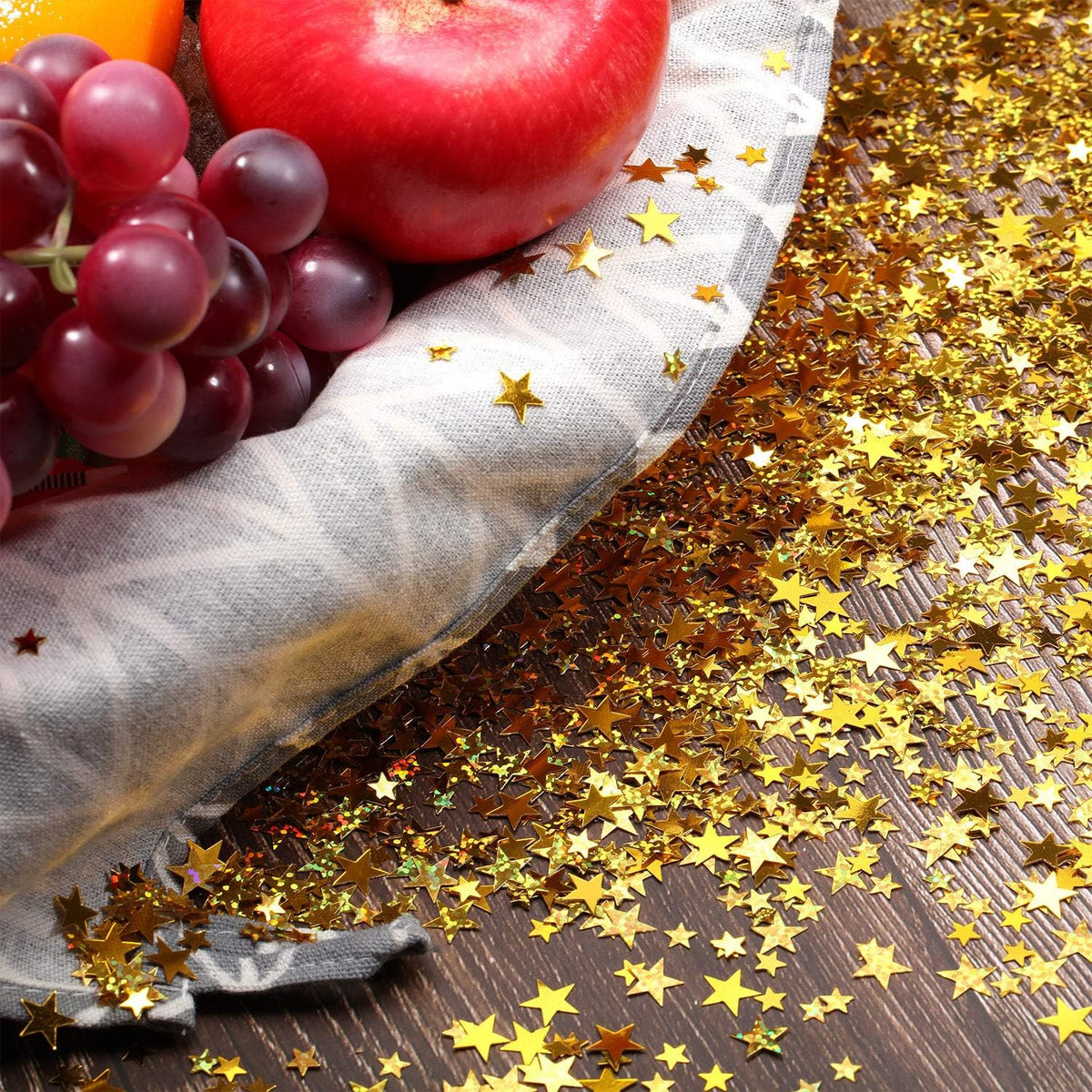 Hestya 60g Star Confetti Glitter Table Confetti Metallic Foil Stars for Party Wedding Festival