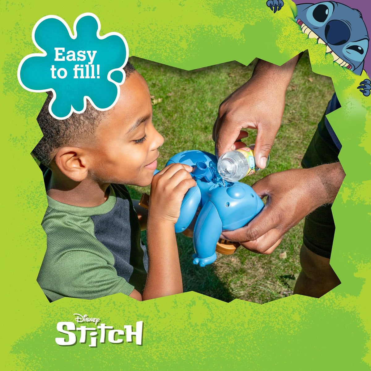 Stitch NO Spill Musical Bubble Machine | Bubble Toy for Toddlers and Kids | Amazon Toys Exclusive