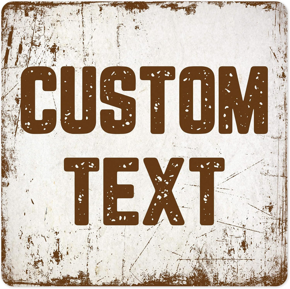 Custom Sign, Custom Street Sign, 11 Font Colors, 13 Font Styles, 4 Hole Options, 22 Sizes, 12x12