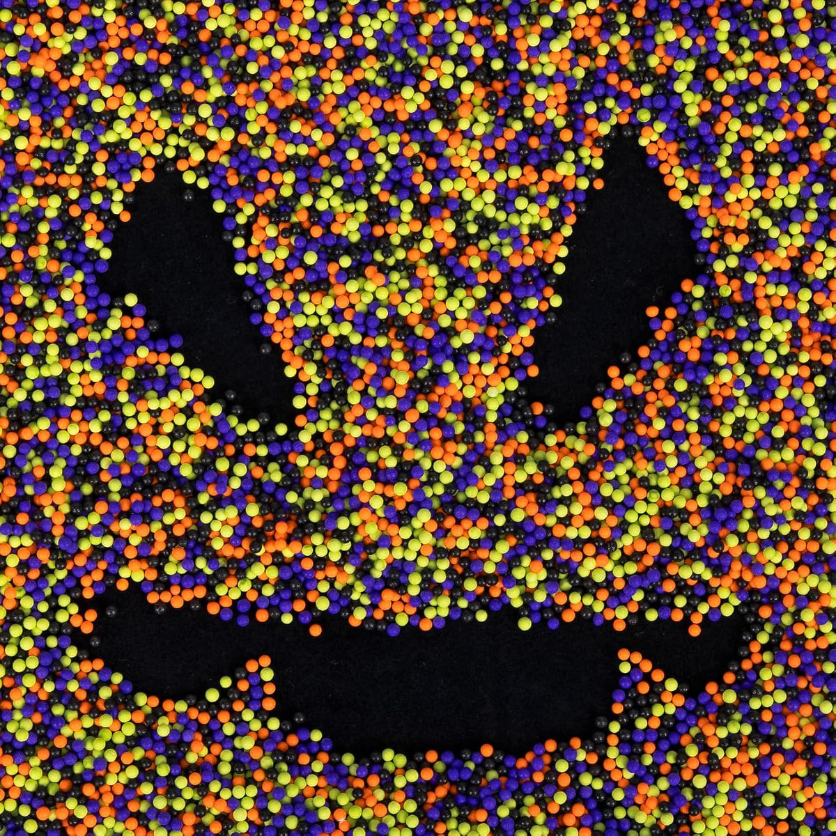 Halloween Edible Pearl Sprinkles,Nonpareils Purple Black Green and Orange Mix,Cute Pearls Cake