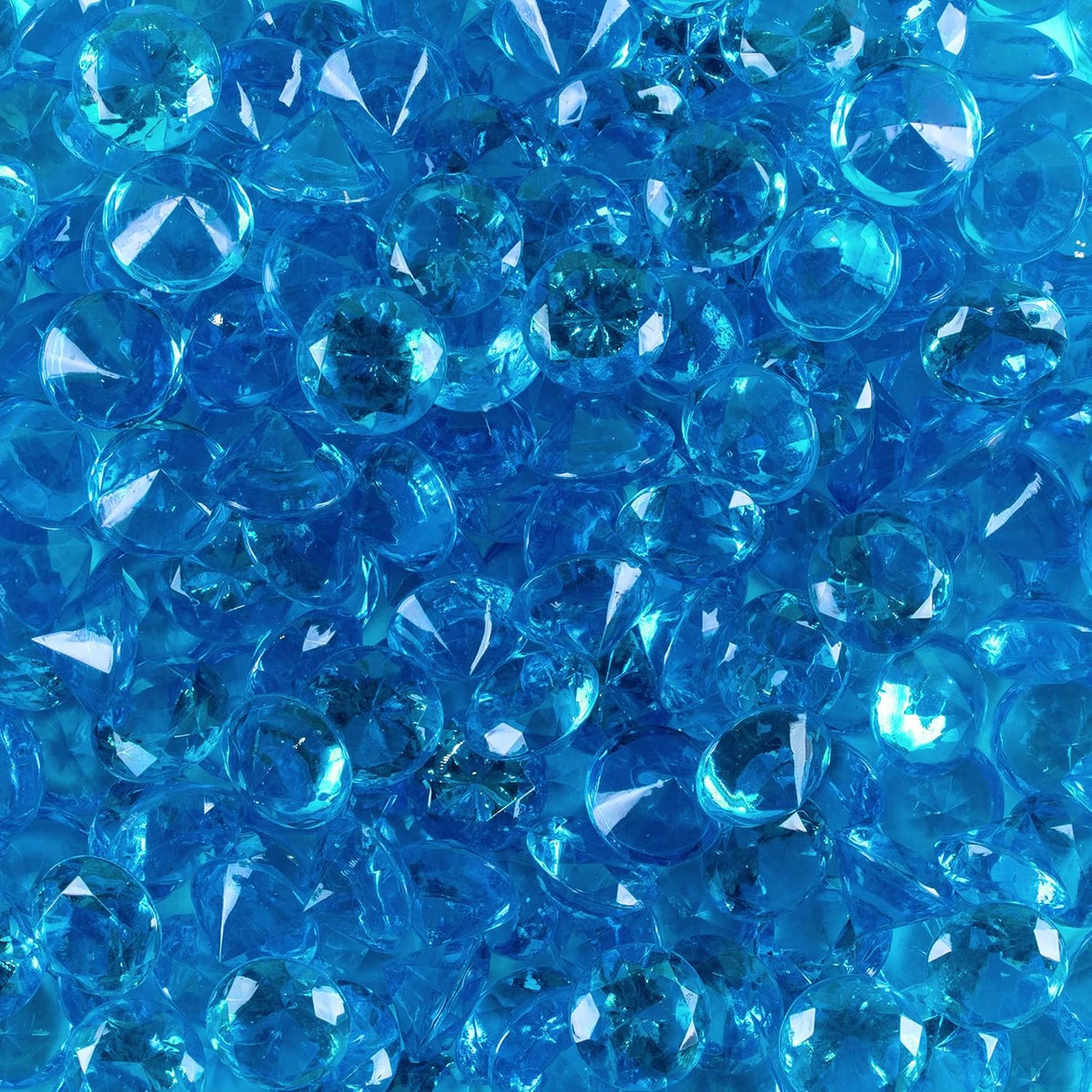 Super Z Outlet Acrylic Color Faux Round Diamond Crystals Treasure Gems for Table Scatters, Vase