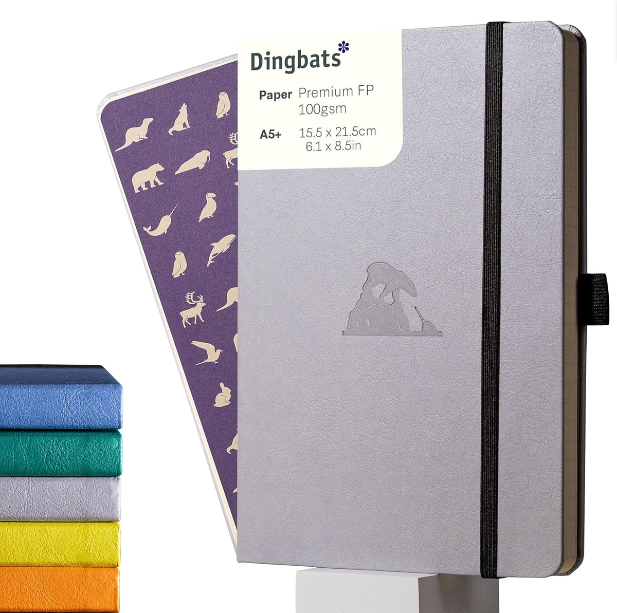 Dingbats - Earth Dotted A5 Medium Notebook, Glicine Arctic - Hardcover - Cream 100gsm Ink-Proof