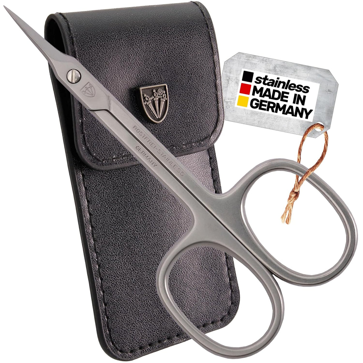 3 Swords Germany - brand quality STAINLESS STEEL INOX CURVED CUTICLE TOWERPOINT SCISSORS (1 PIECE)