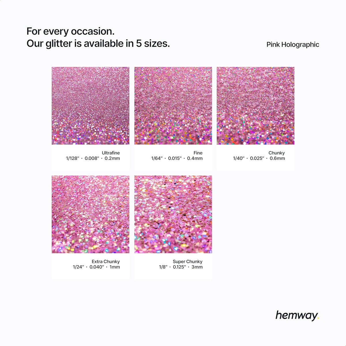 Hemway Eco Friendly Biodegradable Glitter 100g / 3.5oz Bio Cosmetic Safe Sparkle Vegan for Face