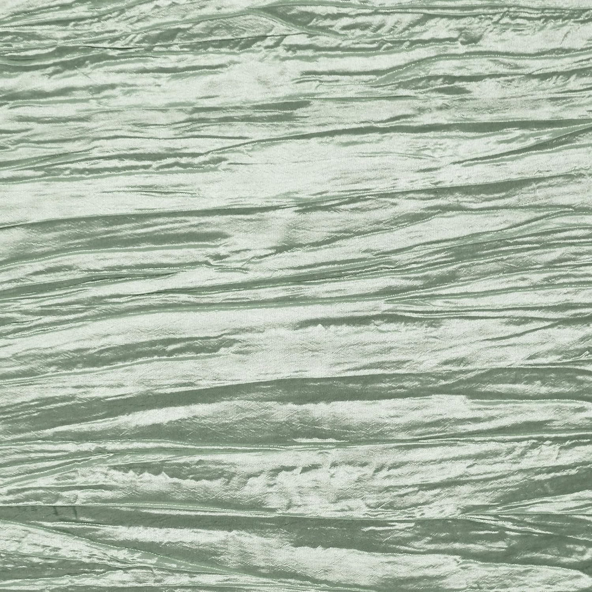 YOUR CHAIR COVERS - 90 x 132 inch Rectangular Crinkle Taffeta Tablecloth - Sage, Rectangle Table