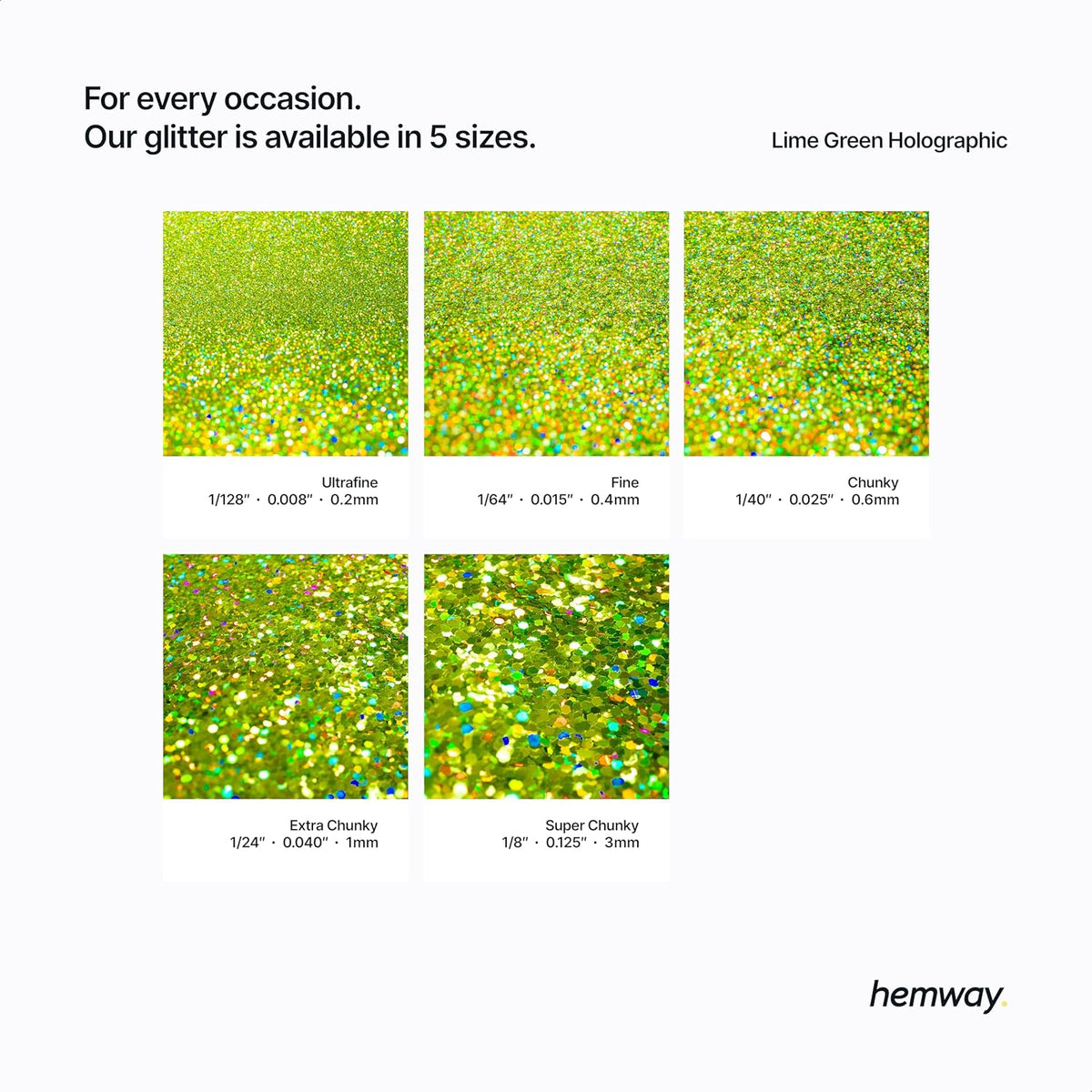 Hemway Eco Friendly Biodegradable Glitter 100g / 3.5oz Bio Cosmetic Safe Sparkle Vegan for Face