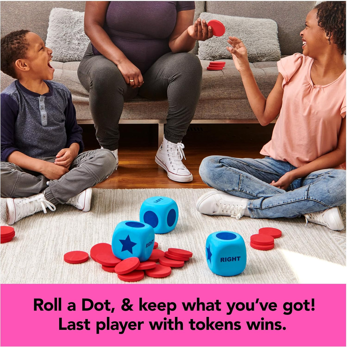Spin Master Games, Left Center Right Giant Edition, Family Game for Indoor & Outdoor Fun with Big