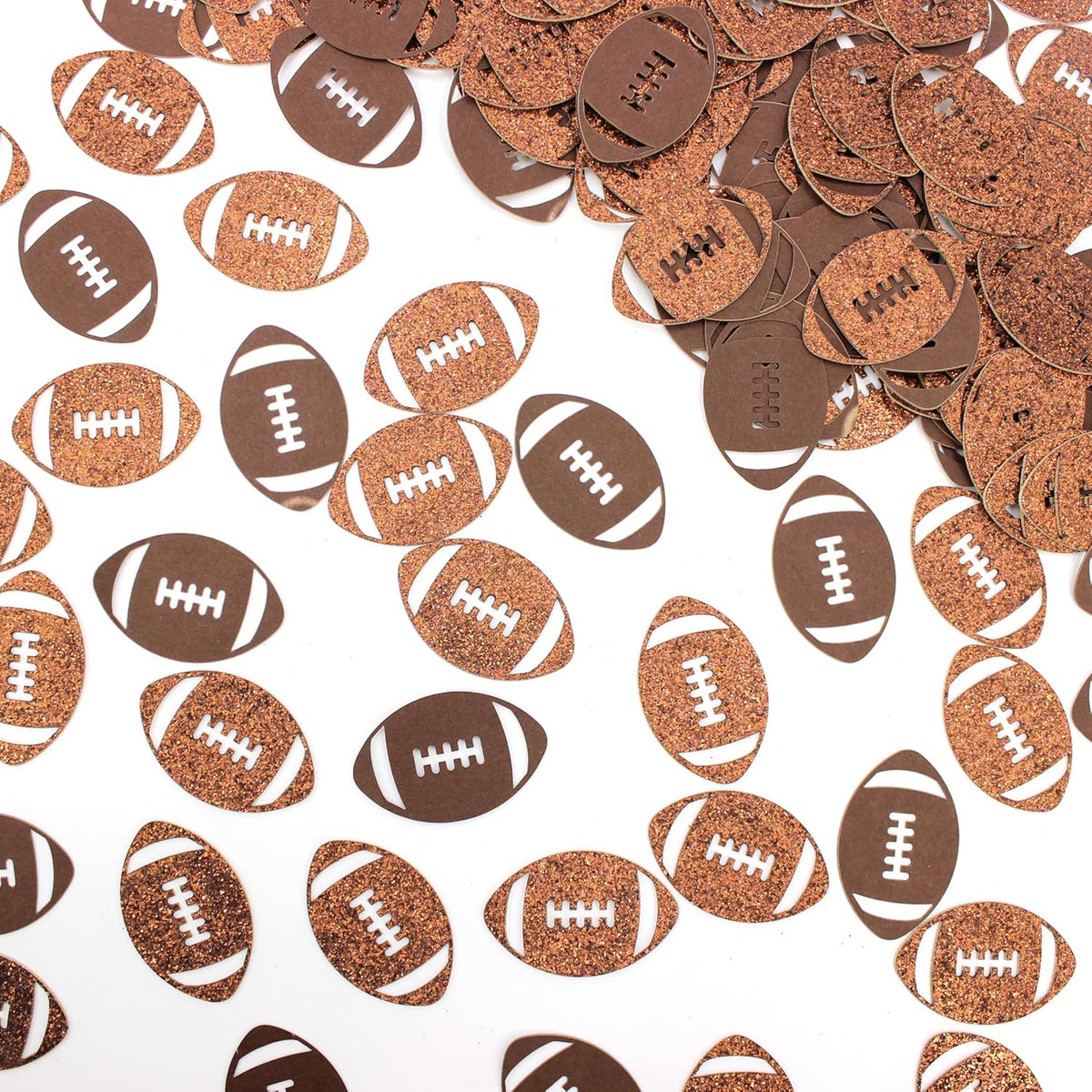 200PC Football Confetti for Table,Football Baby Shower Decorations, Football Birthday Party