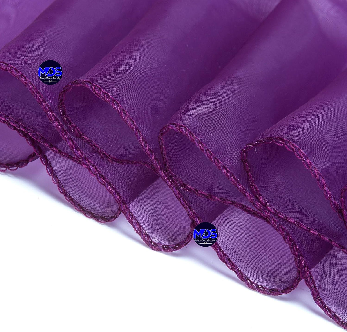 MDS Pack of 100 PCS Organza Chair Sashes Wider Dining Chair Bows Ribbon Tie Back for Wedding Party