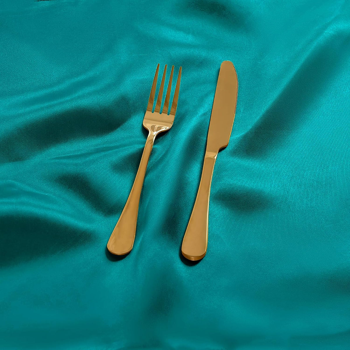 12 Pieces Teal Satin Napkins, 17" x 17" Square Table Napkins, Silky Soft Smooth Washable Napkins