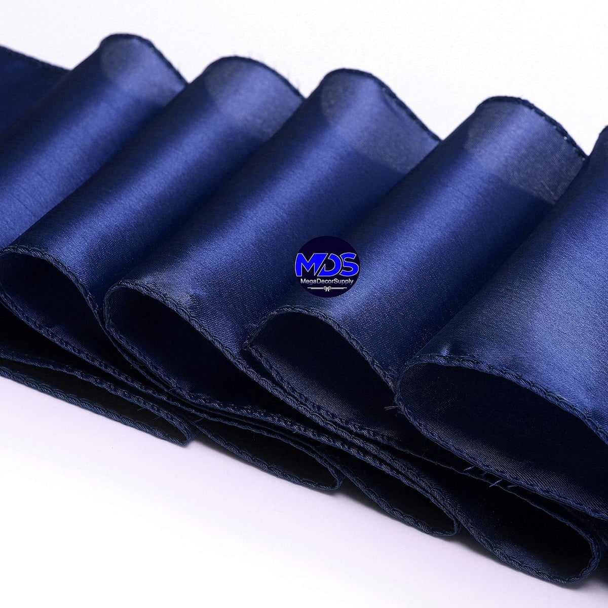 MDS Pack of 25 PCS Satin Chair Sashes Charmeuse Sateen Dining Chair Bows Ribbon Ties Back Sash for