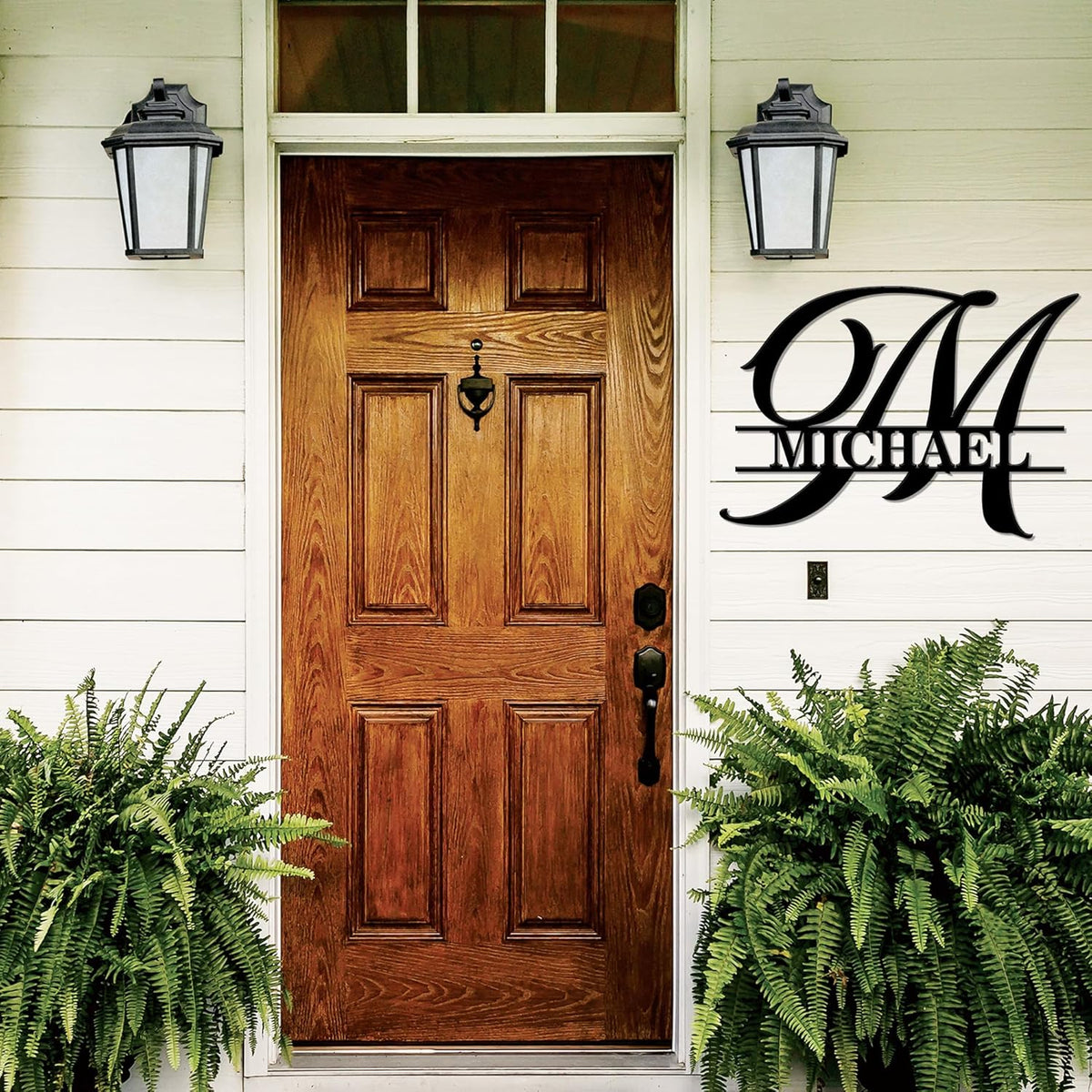 Custom Signs Outdoor Metal, Personalized Name Sign, Family Last Name Sign Home Decor, Initial