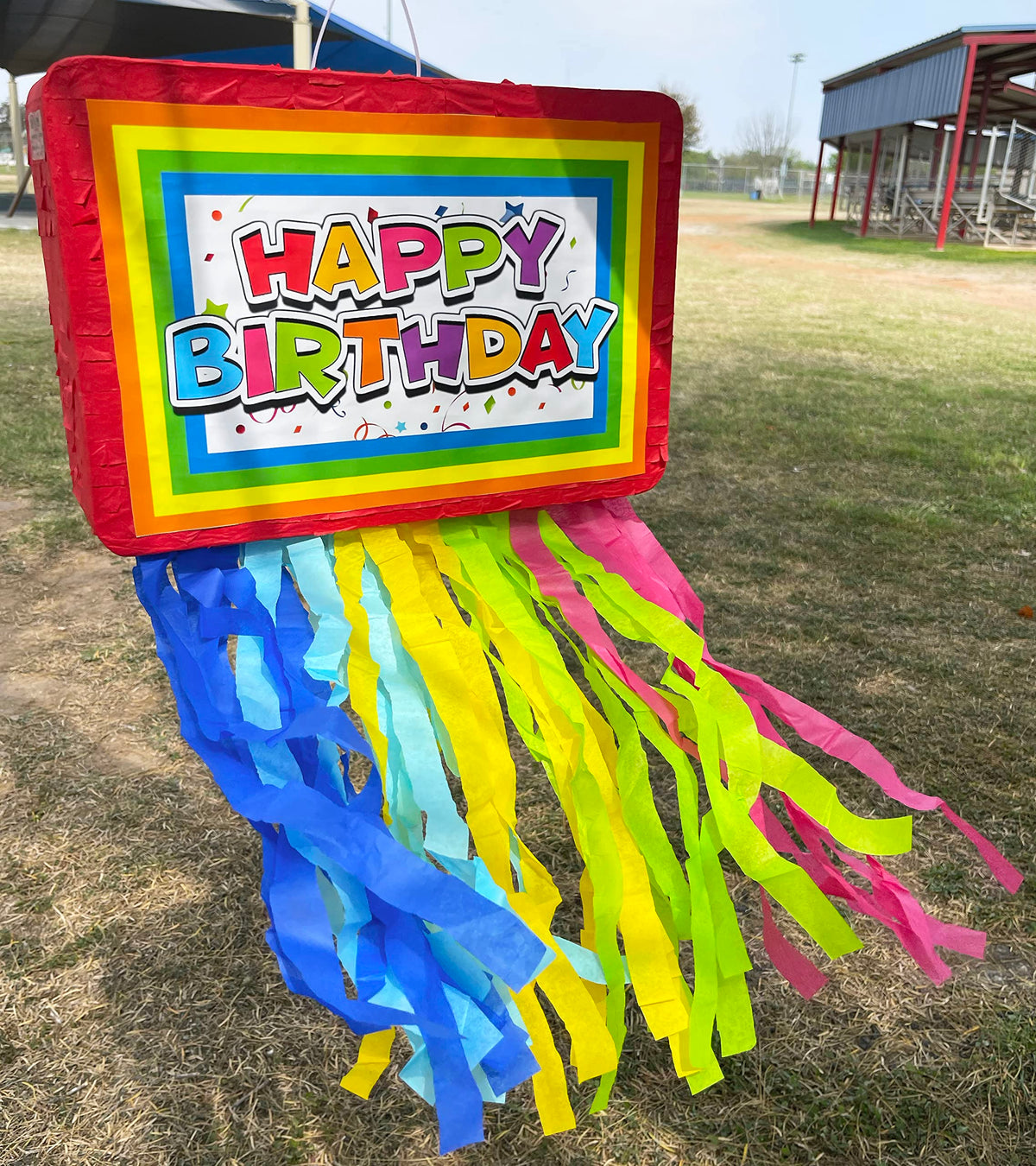Jergrim Birthday Piñata 4-Piece Set great for Boy, Girl, and Adult party. Happy Birthday
