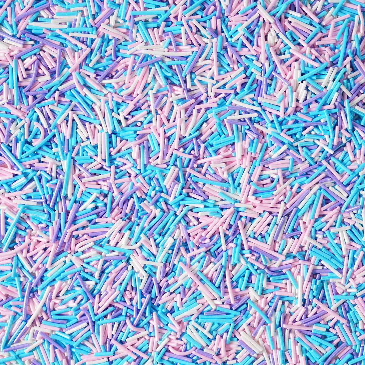 Edible Pastel Sprinkles for Cake Decorating, Jimmies Sprinkles, White, Purple, Pink Blue Sprinkle