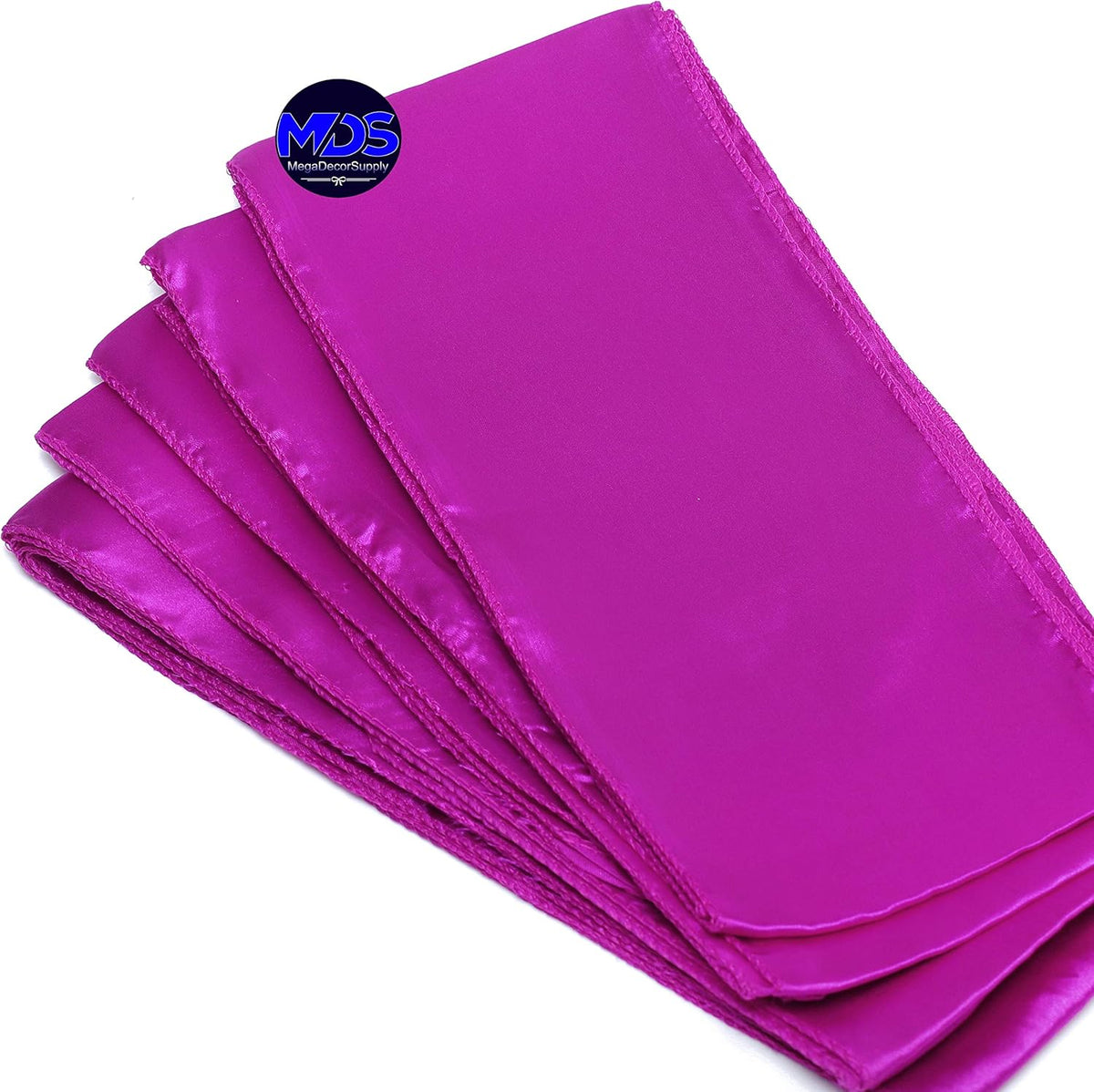 MDS Pack of 300 PCS Satin Chair Sashes Charmeuse Sateen Dining Chair Bows Ribbon Ties Back Sash for