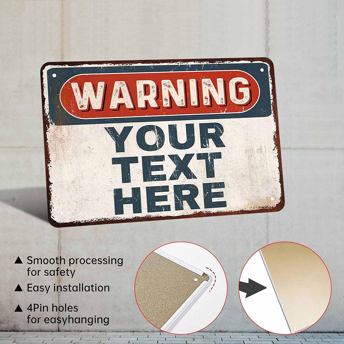 Custom Sign, Personalized Metal Signs, Customize for Office, Business, Workplace, Office, Home