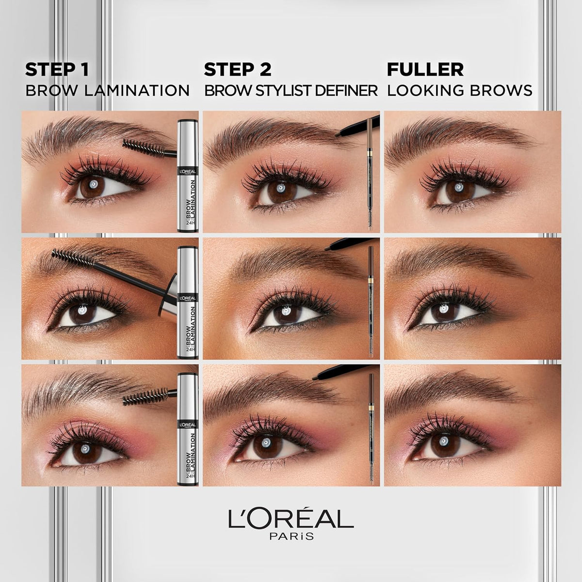 L'Oreal Paris Infallible Up To 24H Wear Brow Lamination, Water-Resistant Longwear Eyebrow Gel Make