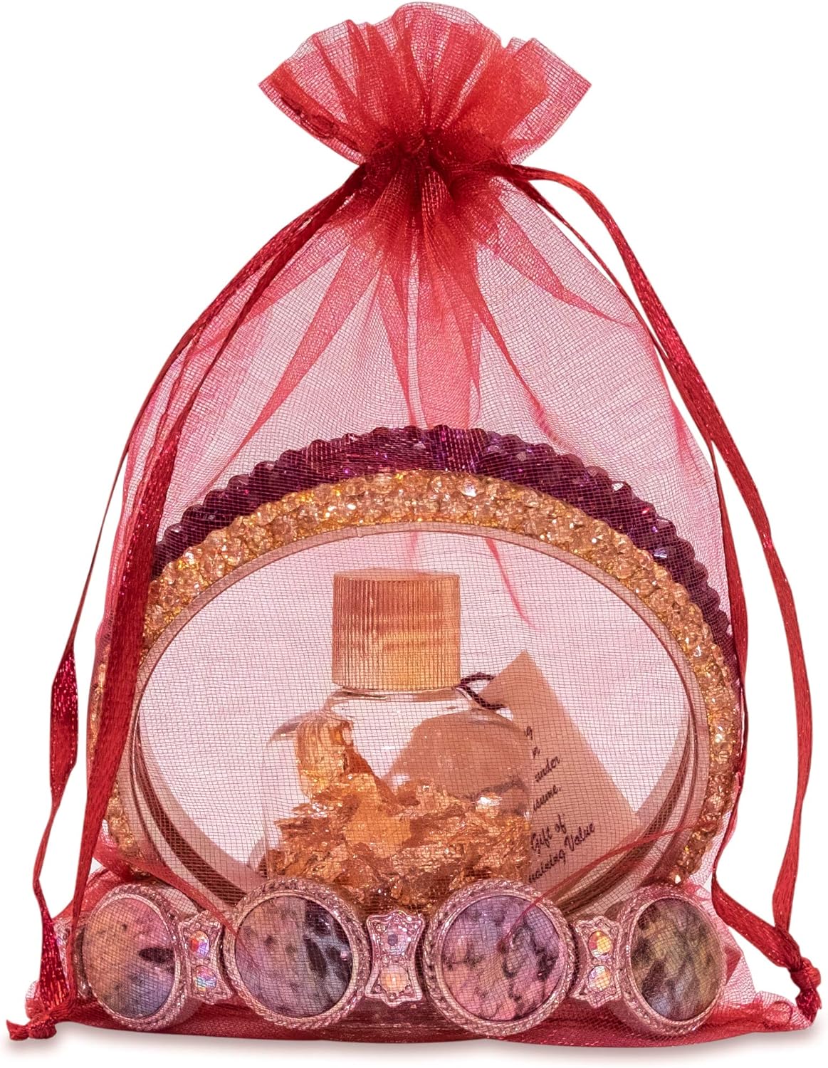 TheDisplayGuys 48-Pack 4x6 Maroon Sheer Organza Gift Bags with Drawstring, Goodie Bags for Jewelry