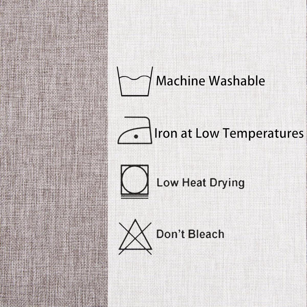 Hiasan 2 Pack Faux Linen Rectangle Tablecloth - Wrinkle and Stain Resistant Washable Table Cloth