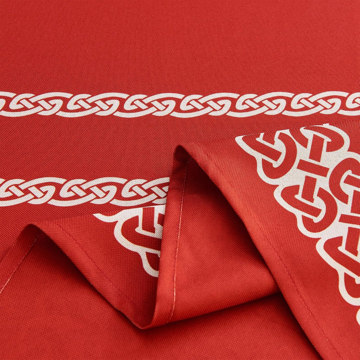 Celtic Knot Table Cloth Rectangle Table 57x118 Inches Waterproof Hot Red Rectangle Tablecloth for