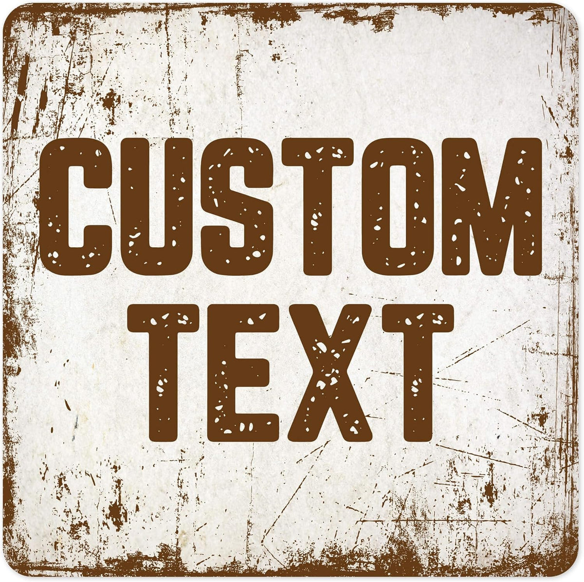 Custom Sign, Custom Street Sign, 11 Font Colors, 13 Font Styles, 4 Hole Options, 22 Sizes, 24x24