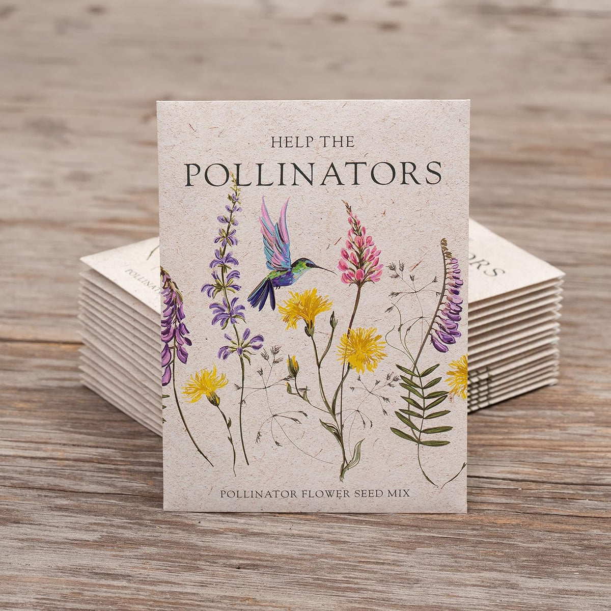 Bentley Seed Co. | Help Pollinators Kraft Hummingbird | 25 Non-GMO, Non-Coated Wildflower Seed