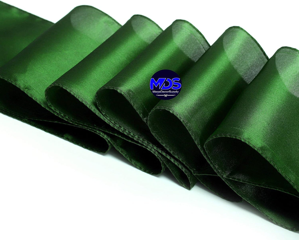 MDS Pack of 300 PCS Satin Chair Sashes Charmeuse Sateen Dining Chair Bows Ribbon Ties Back Sash for