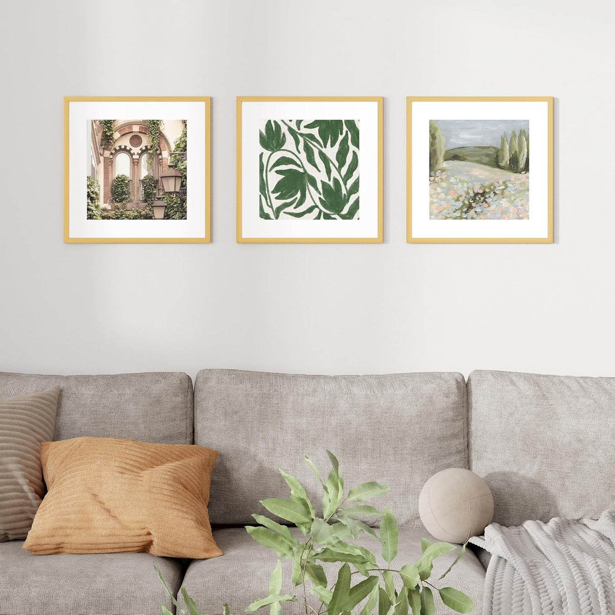 16x16 inch Picture Frame, 16x16 Photo Frames with 12x12 Removable Mat - High Definition Plexiglass