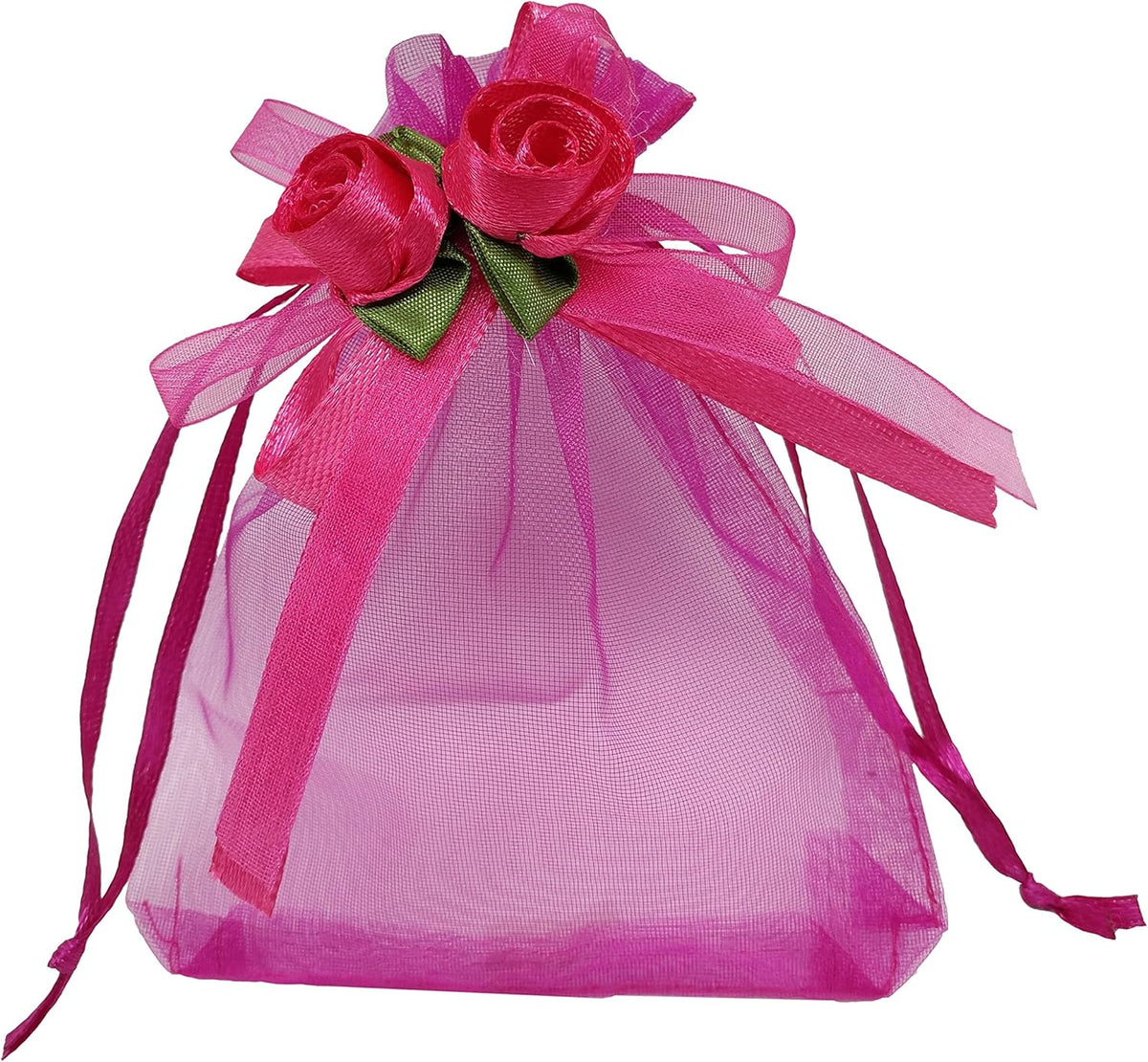 Ankirol 50pcs Sheer Organza Favor Bags For Wedding 3.8x4.8'' Gift Bags Samples Display Drawstring