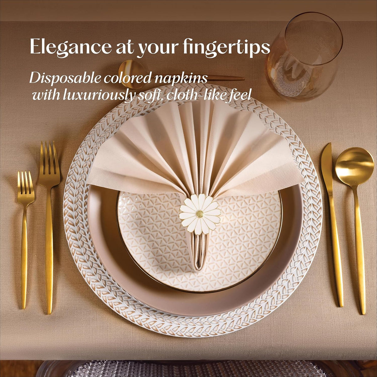 200-Pack Disposable Linen-Feel Red Napkins, 12" x 17" Cloth-Like Paper Dinner Napkins For Wedding