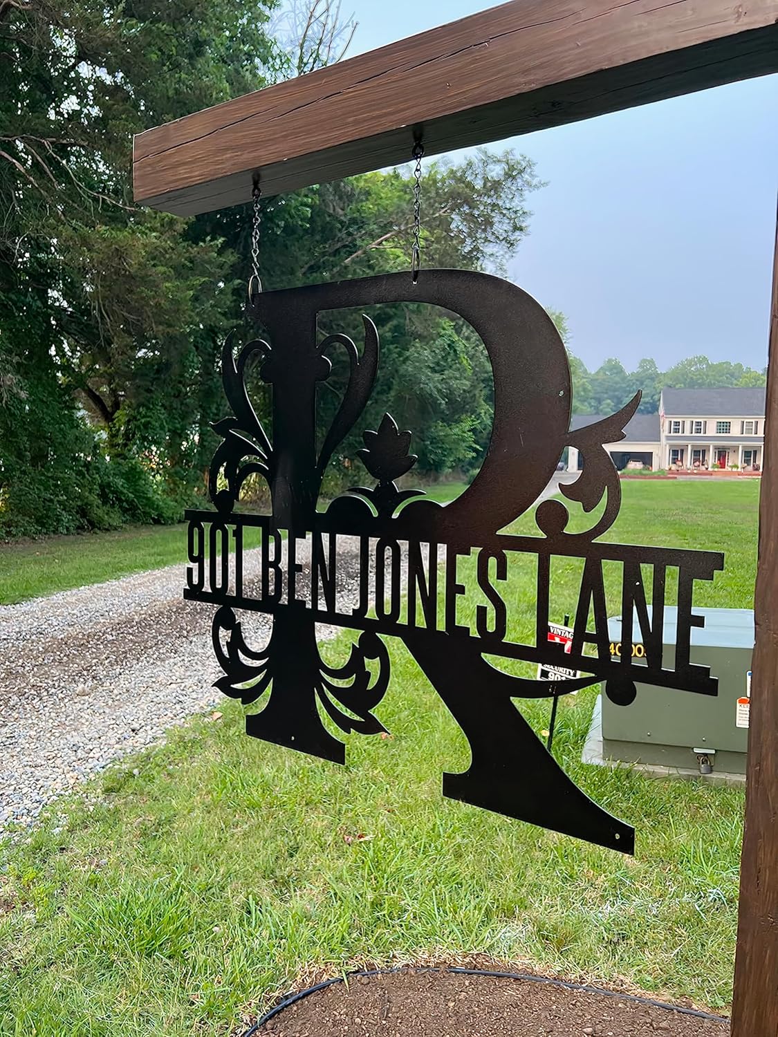 Personalized Metal Name Signs, Split Letter Monogram Wall Decor, Custom Last Name Sign, Family Name