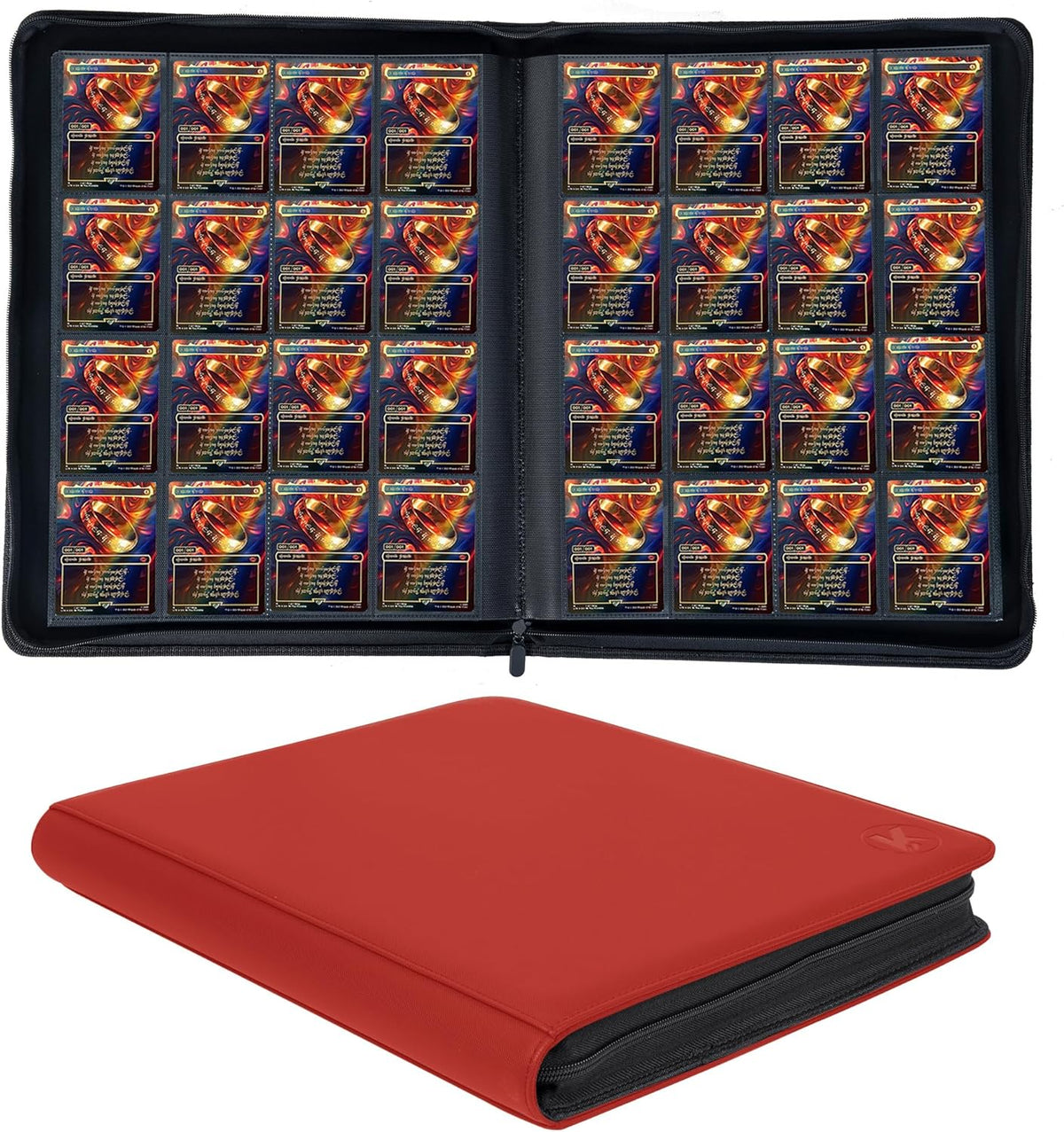 1600+ Pockets Trading Card Binder, 16-Pocket Card Ablum Compatible with MTG,Sports Cards & Other