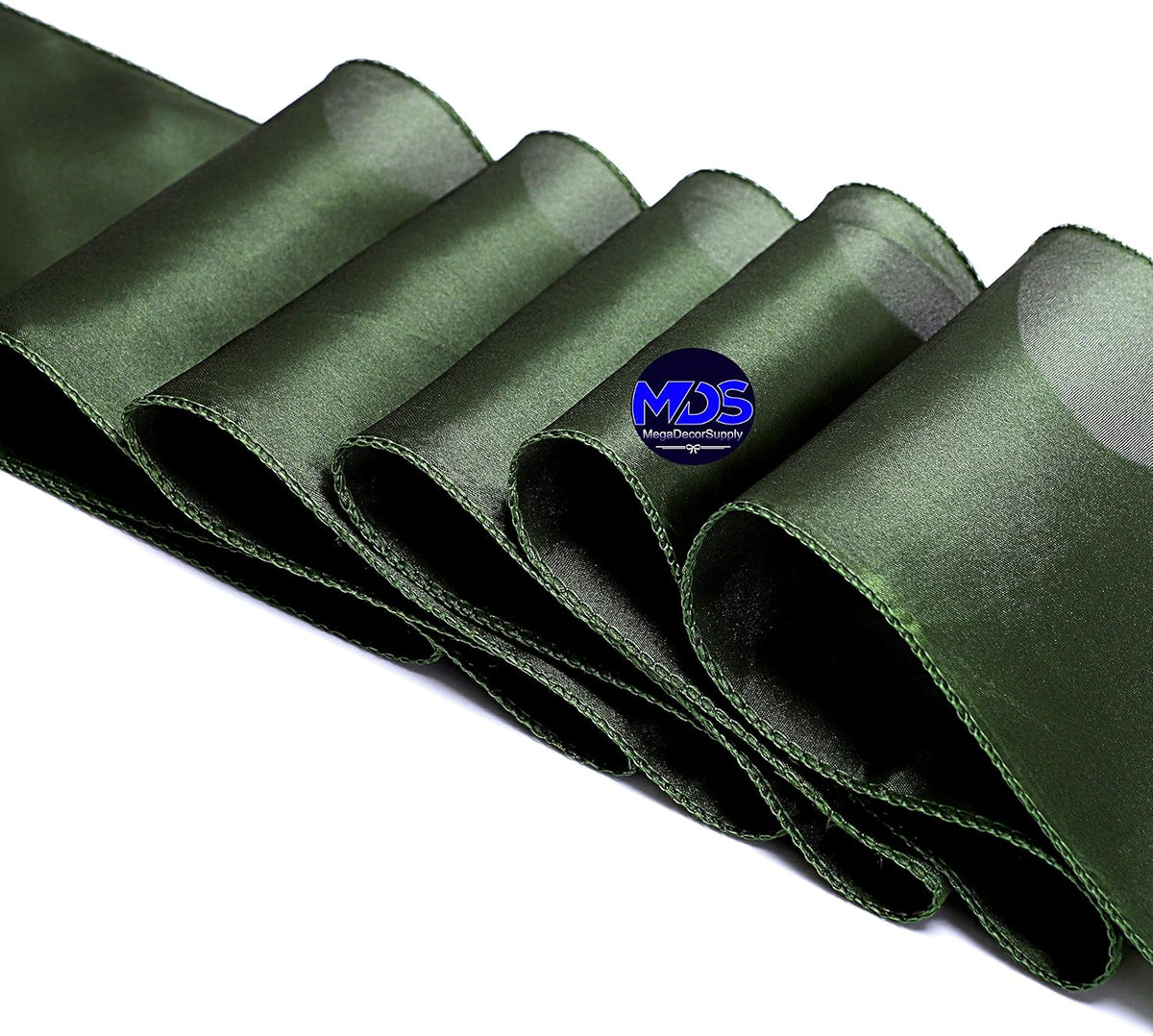 MDS Pack of 300 PCS Satin Chair Sashes Charmeuse Sateen Dining Chair Bows Ribbon Ties Back Sash for