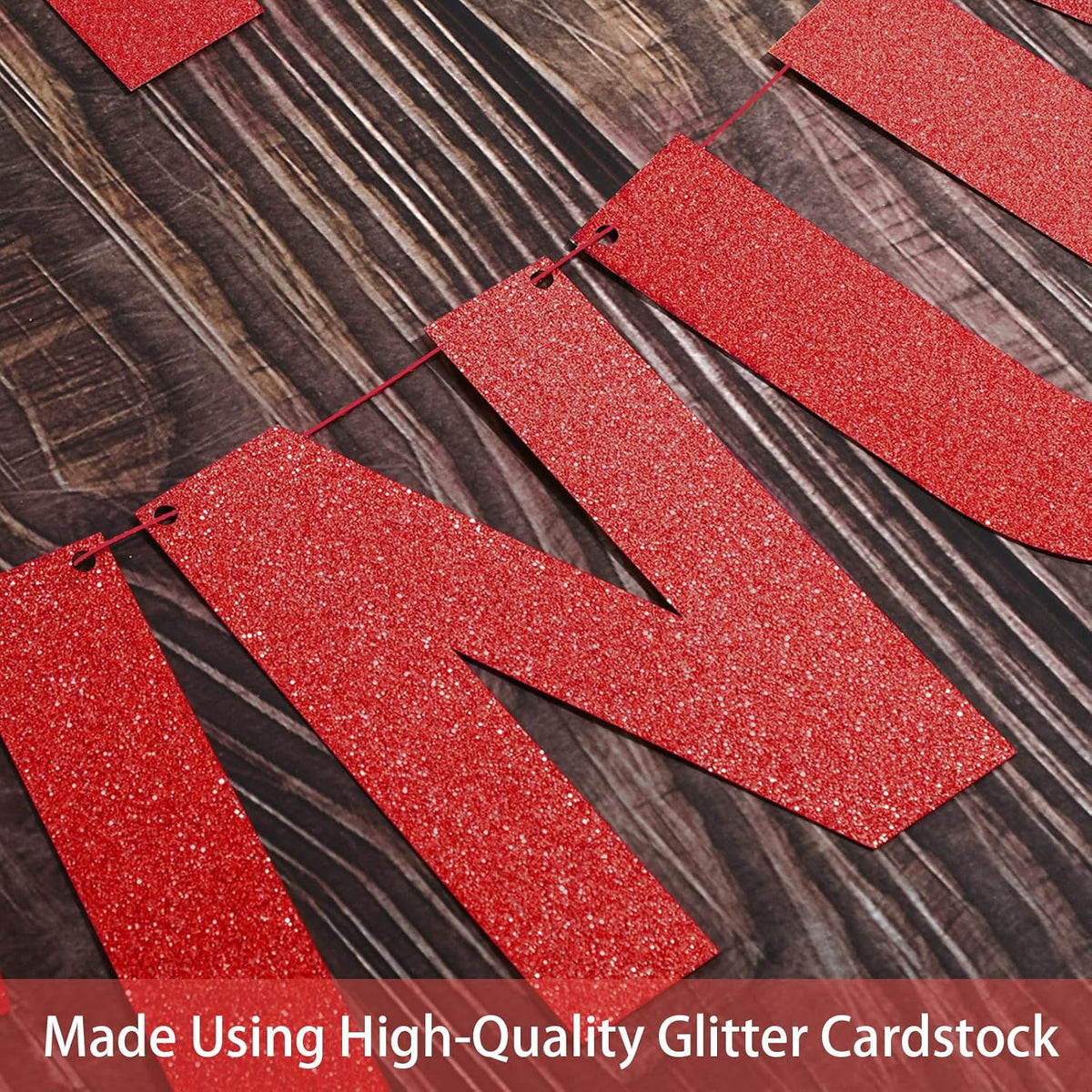 TaoBary 112 Pcs DIY Letter Custom Banner Glitter Customizable Banner Kit Including 107 Letters and