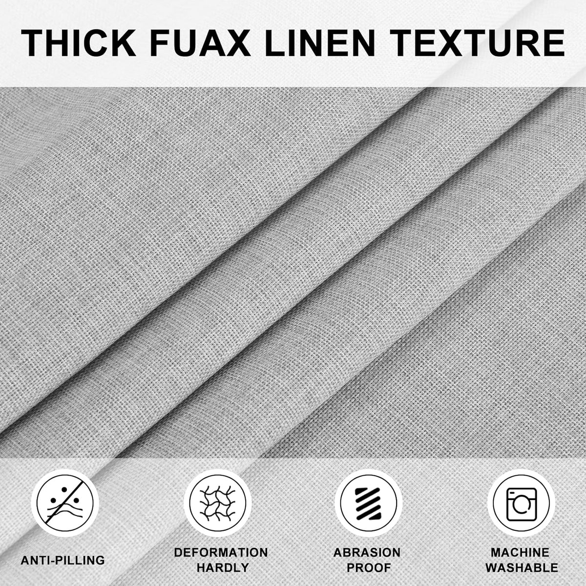 Hiasan 120 Inch Round Tablecloth Linen - Wrinkle and Stain Resistant Washable Polyester Fabric