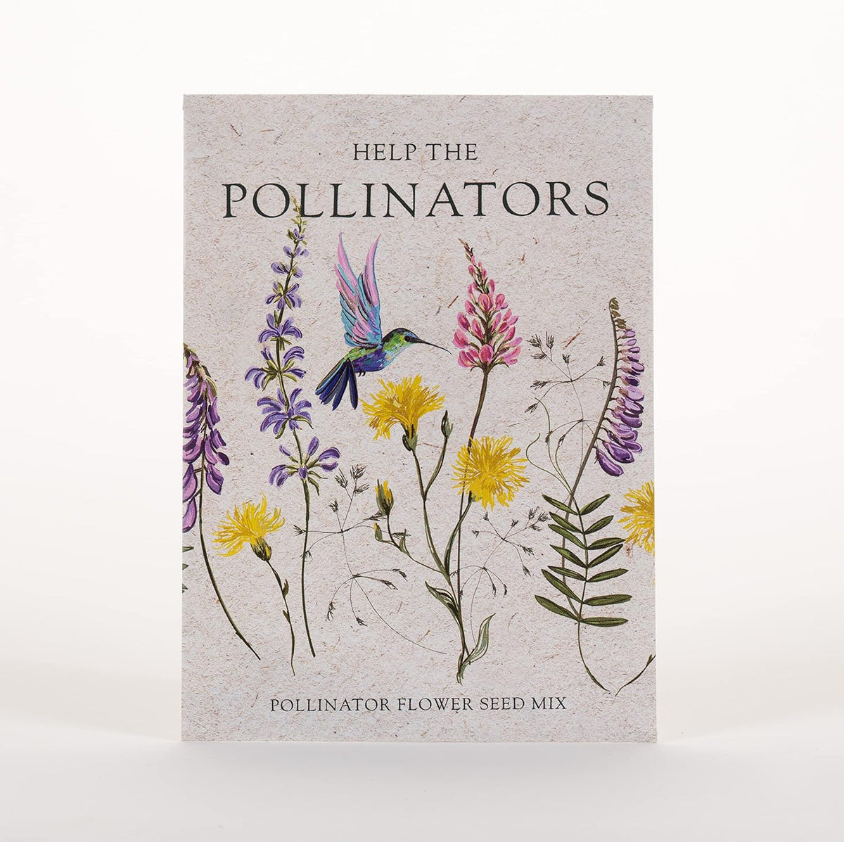 Bentley Seed Co. | Help Pollinators Kraft Hummingbird | 25 Non-GMO, Non-Coated Wildflower Seed