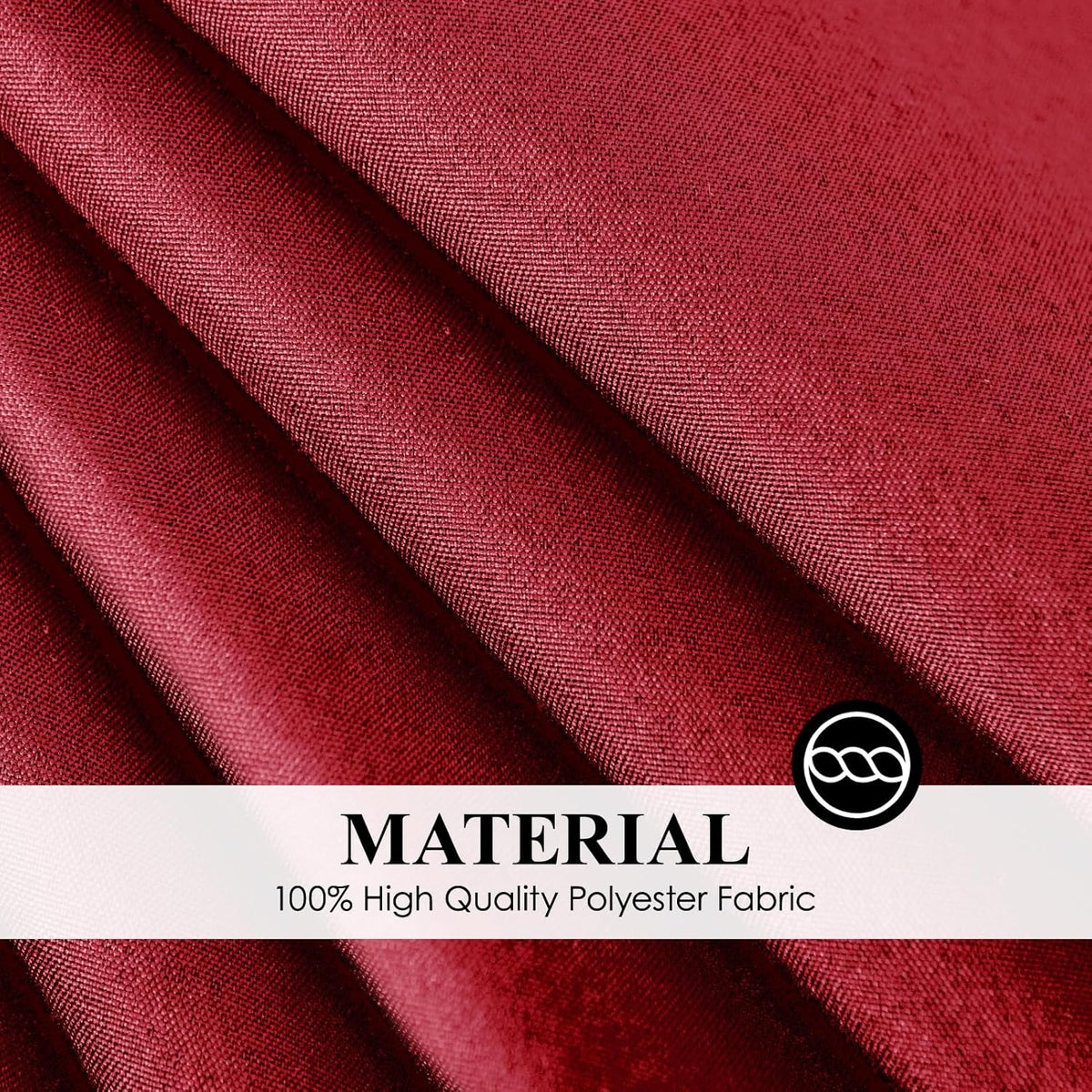 Round Tablecloth 120 Inch Tablecloth 6 Pack Red Table Cloths Washable Decorative Linen Polyester