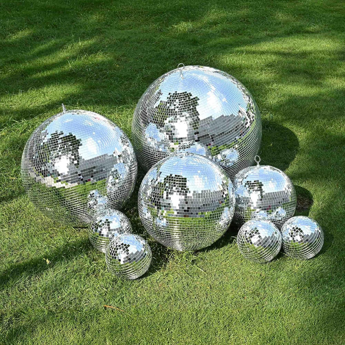 Yescom 24" Large Disco Ball Mirror Big Hanging Glass Decoration for 70s 80s Party Events Wedding DJ