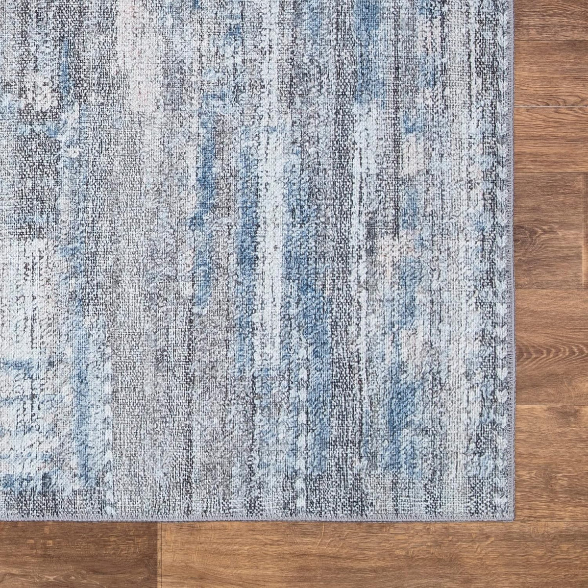 Bloom Rugs Washable Non-Slip 2' x 3' Rug - Gray/Blue/Blush Modern Abstract Area Rug for Living
